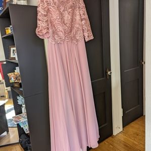 Blush pink bridesmaid dress